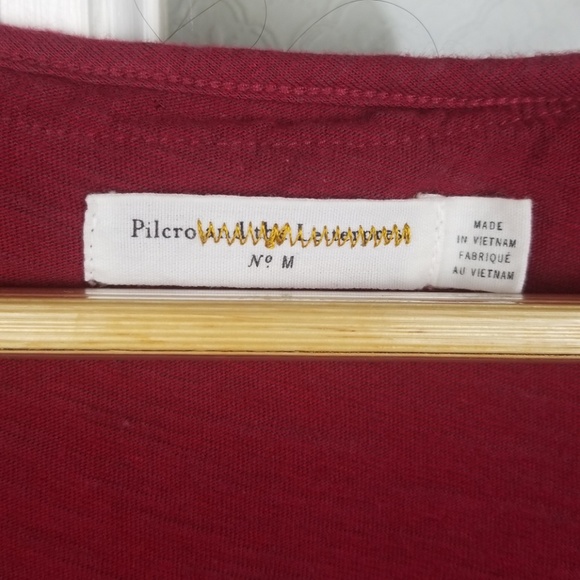 Anthropologie Pilcro wine top size M  *C9 - Picture 2 of 4